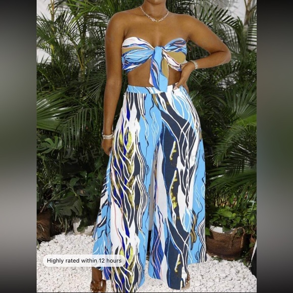 Temperament Tube Top Suit Pants